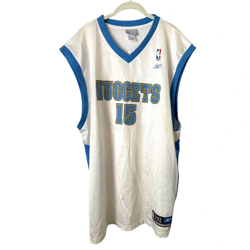 NBA Reebok Denver Nuggets Carmelo Anthony Basketball Jersey‎ #15 2XL
